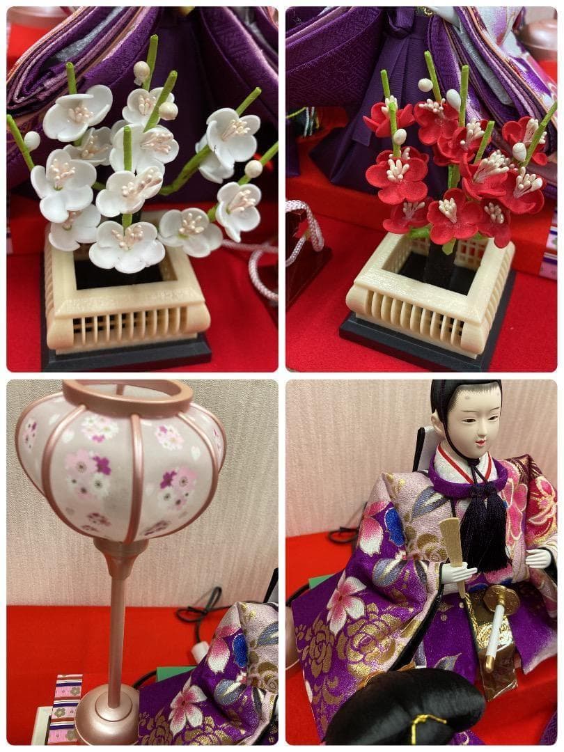 K16 　雛五人ケース　巾61㎝位　ひな人形アクリルケース　ひな人形ケース入り