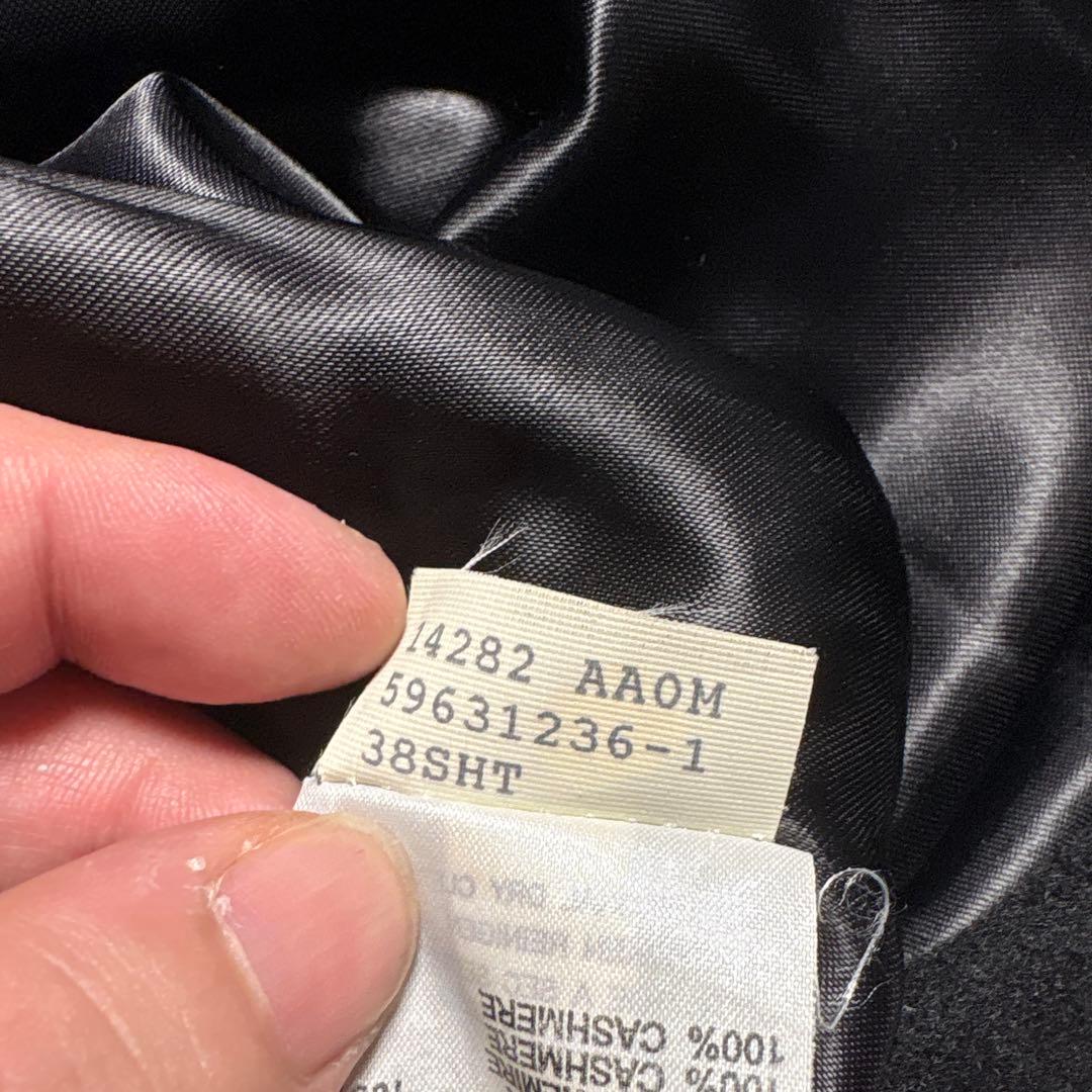 Aquascutum ブラック チェスターコート カシミヤ カシミア
