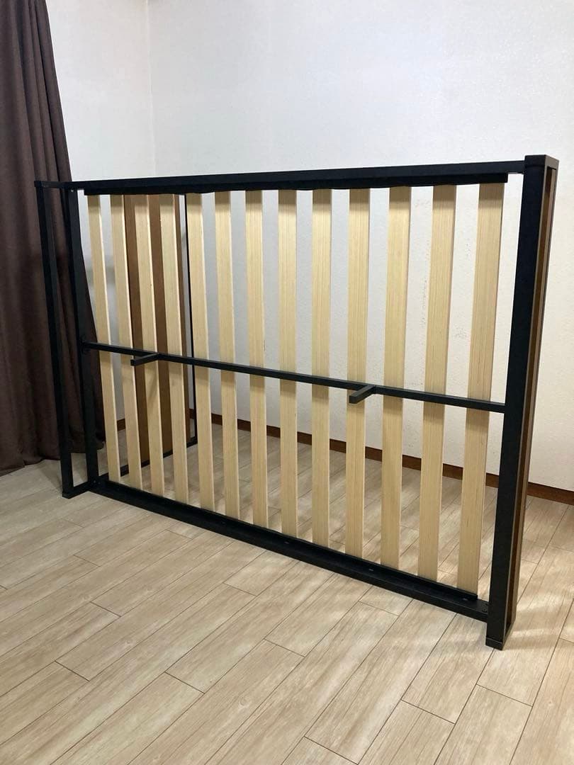 【自社配送エリア限定販売】超美品！細かな傷あり！ダブルサイズベッドフレーム！