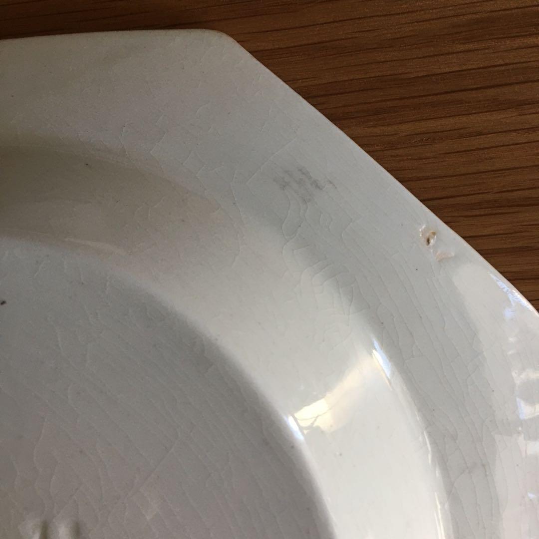 ① 美品 クレイユモントロー　オクトゴナル　深皿 スーププレート アンティーク