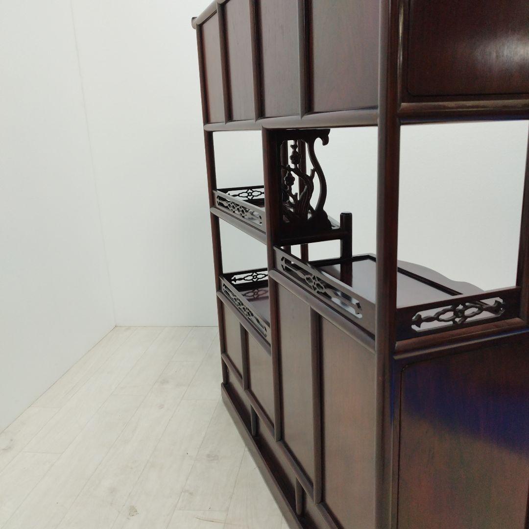 【引き取り歓迎】木製茶棚 和箪笥 飾り棚 茶箪笥 木製