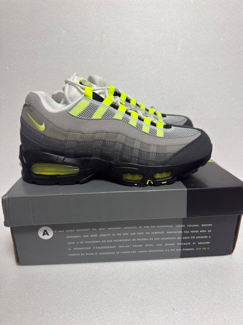 US10 28cm Nike Air Max 95 グレー/イエロー