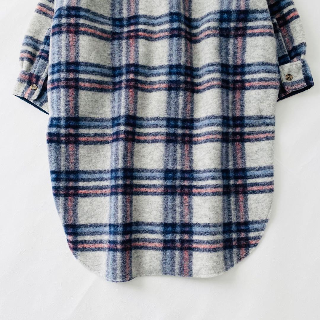 2868Aイザベルマラン チェックロングコート オーバーサイズ