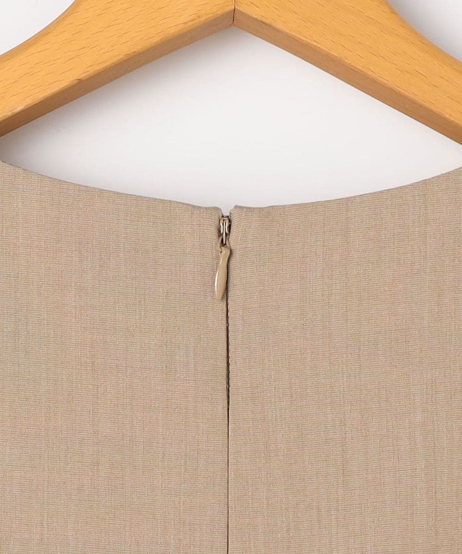 【未使用】NOLLEY'Sスカート風 大人オールインワン ベージュ 定価1.8万