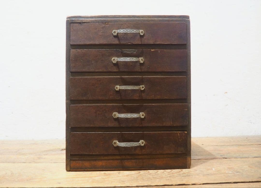 1290 ヴィンテージ　小引き出し　書類ケース　収納棚　古家具　古道具　レトロ
