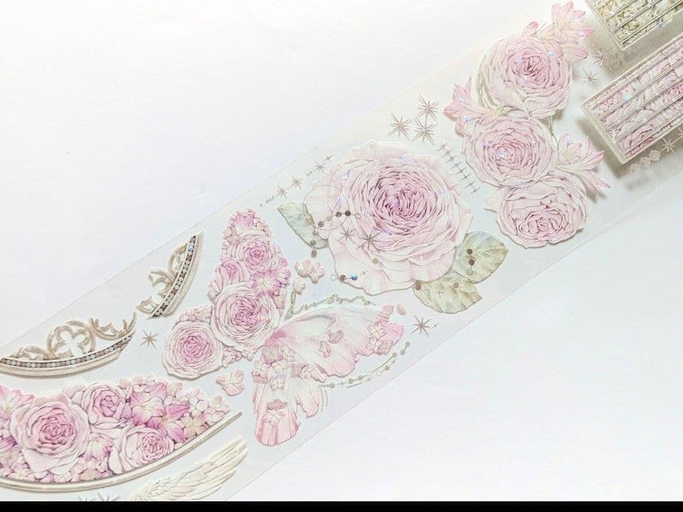 ら**様 海外マステ マスキングテープ まとめ売り お花 装飾 中古巻き