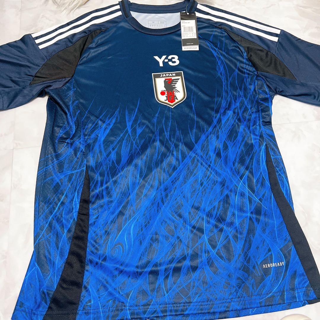 タグ付き✨adidas Y-3 日本代表 ユニフォーム 炎グラフィック Mサイズ