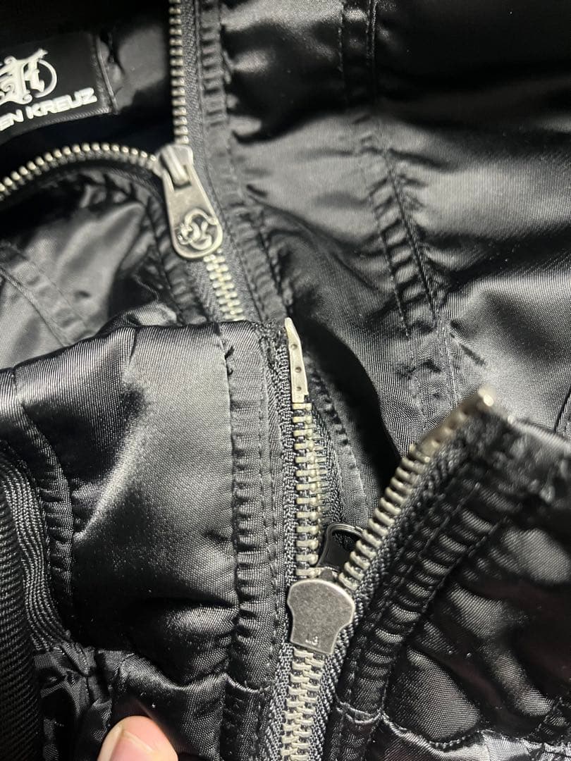 ジャケット・アウター Rosen Kreuz CROPPED 2WAY FUR HOOD MA-1