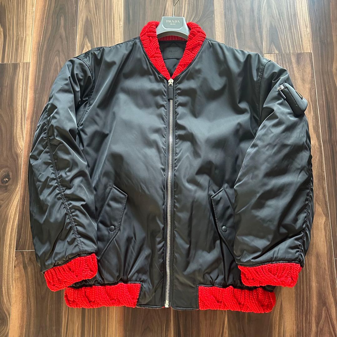 ハ*ン様 PRADA プラダ MA-1ジャケット ボンバージャケット ラフシモン