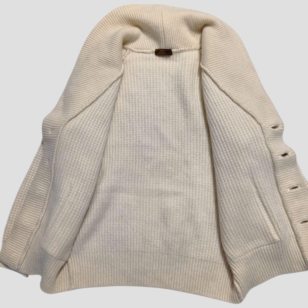 【日本製】Vandori☆ウール100% 肉厚 カーディガン
