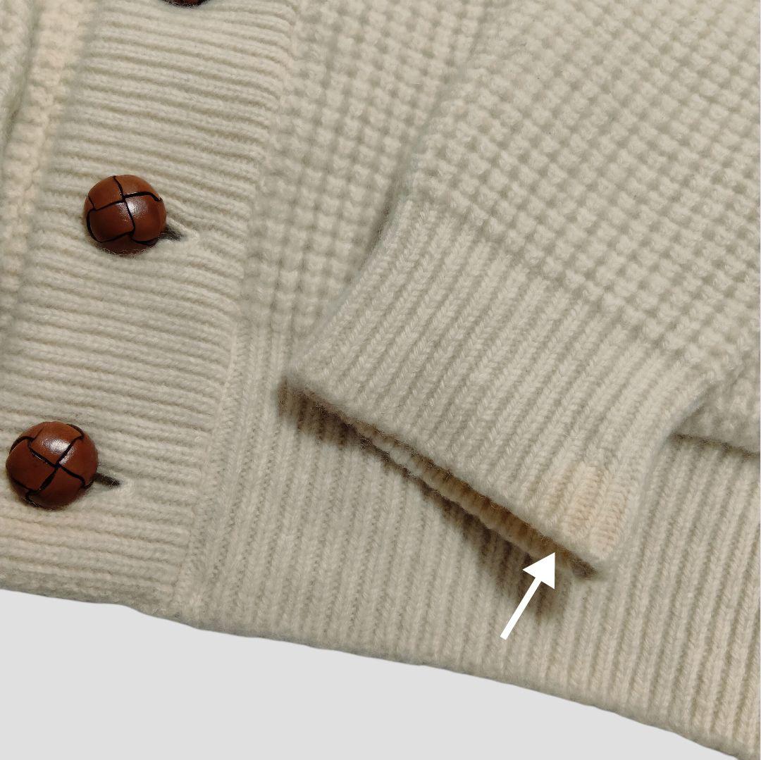 【日本製】Vandori☆ウール100% 肉厚 カーディガン