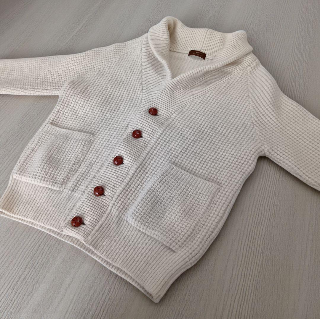 【日本製】Vandori☆ウール100% 肉厚 カーディガン