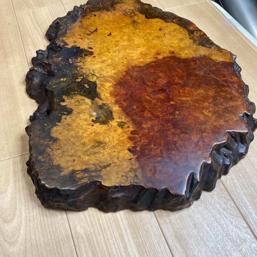 花台　希少な花梨（かりん）の瘤（こぶ）材？53センチ×41センチ厚さ4センチ