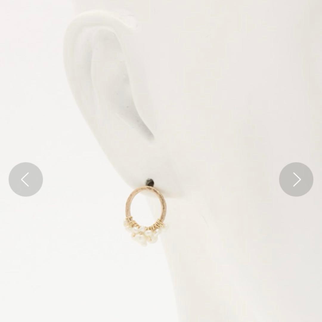 agete k10 淡水パールピアス