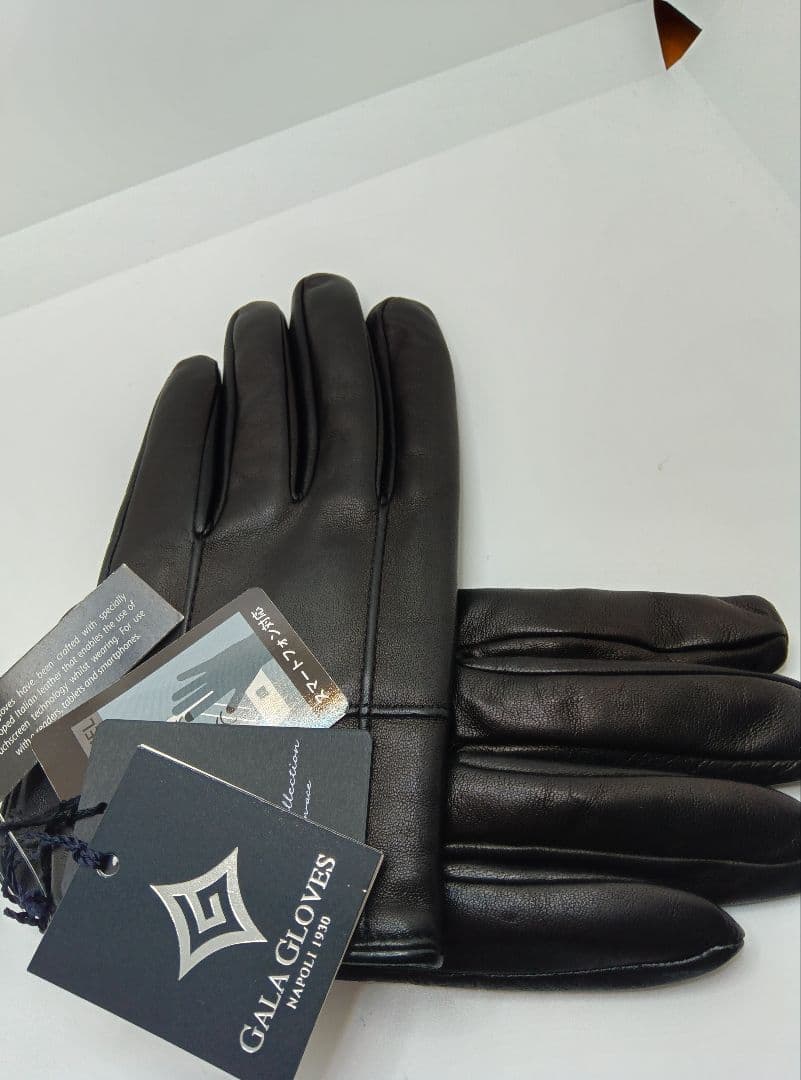 d*n様 GALA GLOVES羊革カシミヤイタリア製黒ブラックガラグローブスス