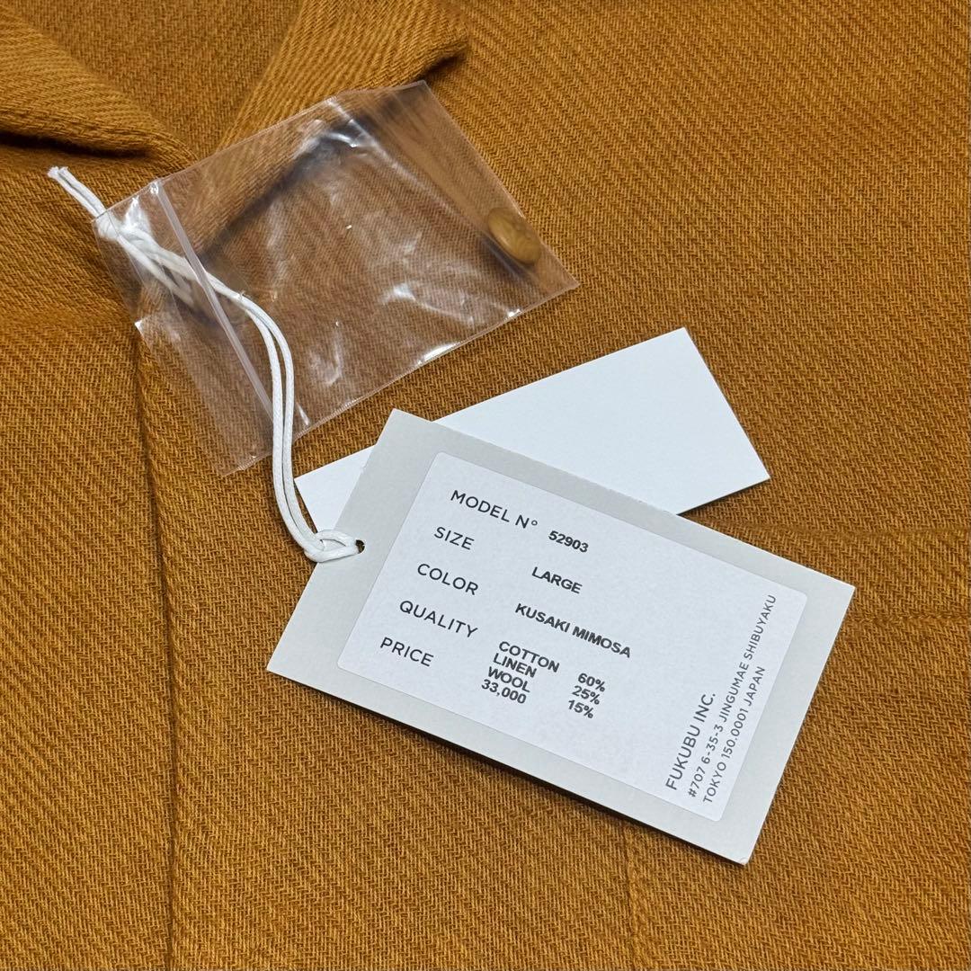 YAECA CONTEMPO ヤエカ ウール混オープンカラーシャツ 未使用