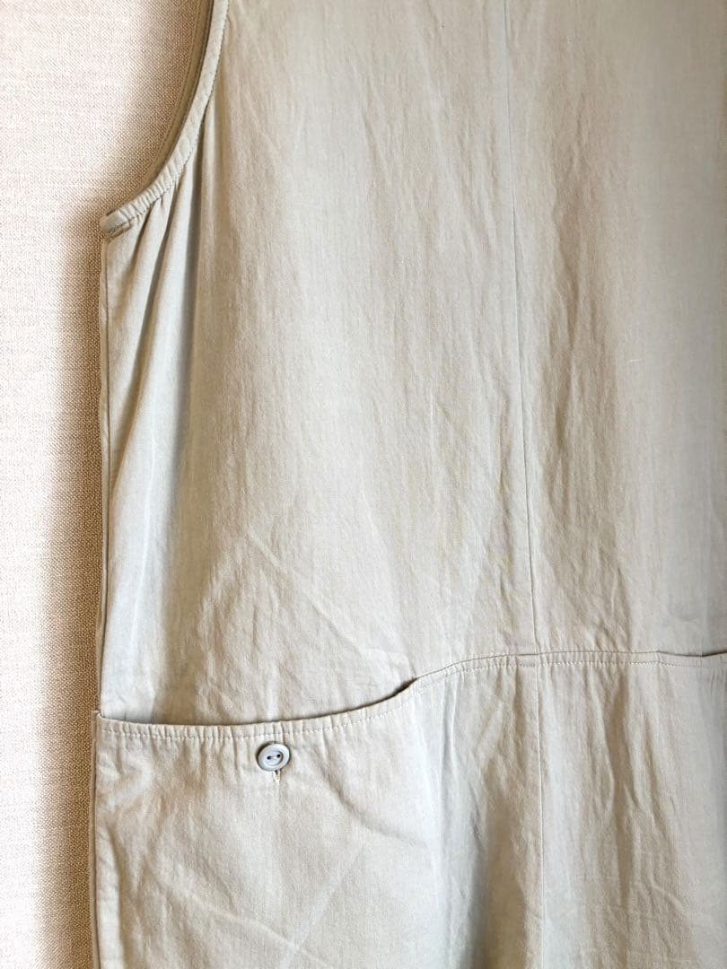 TODAYFUL コットンポケットコンビネゾン　ベージュ　極美品❣️