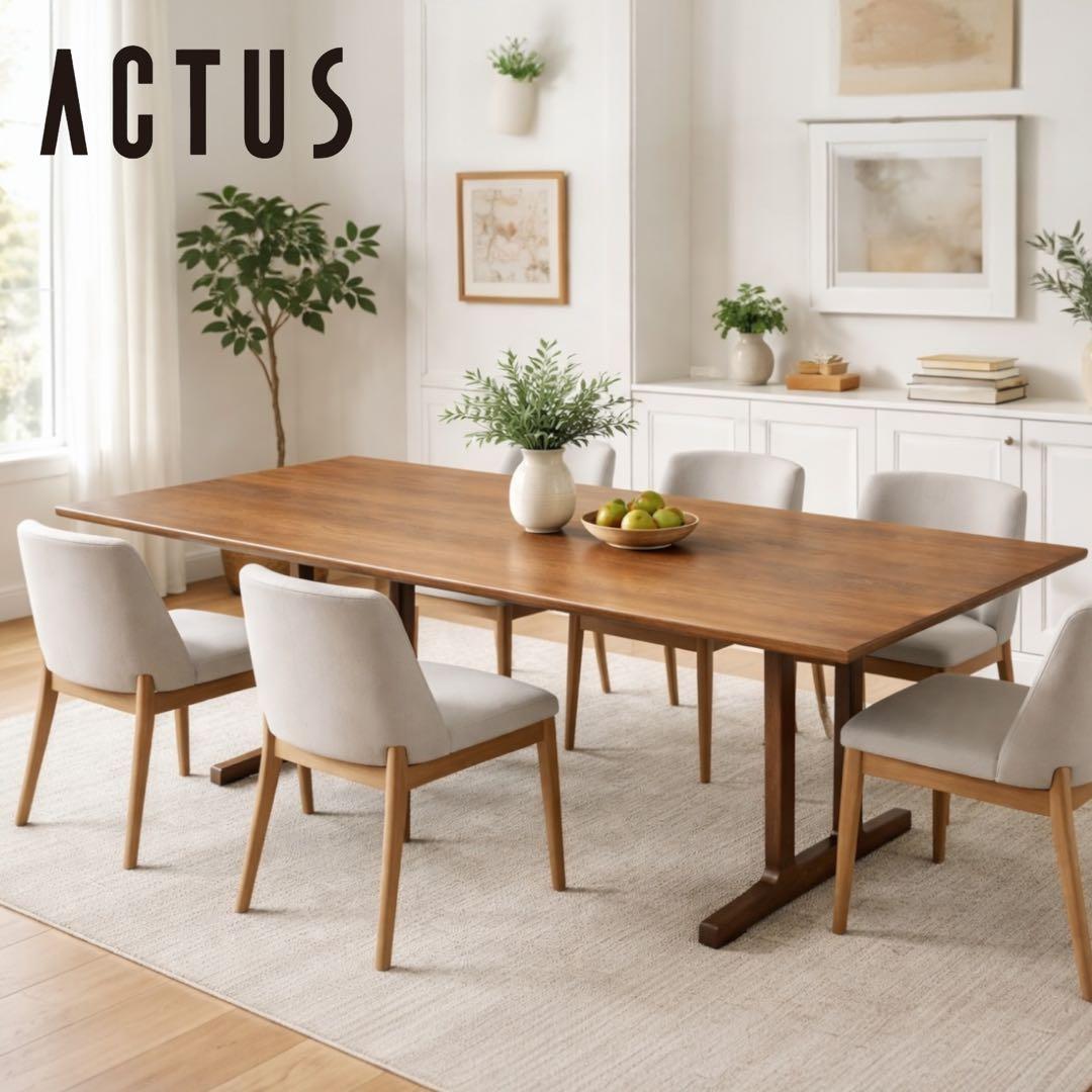 ACTUS アクタス SOUP ダイニングテーブル W180 オーク 定価17万