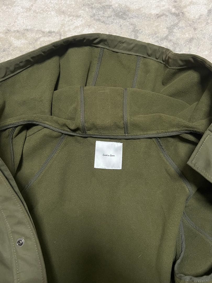 ★美品★spick & span ボンディング フーデッドコート　38