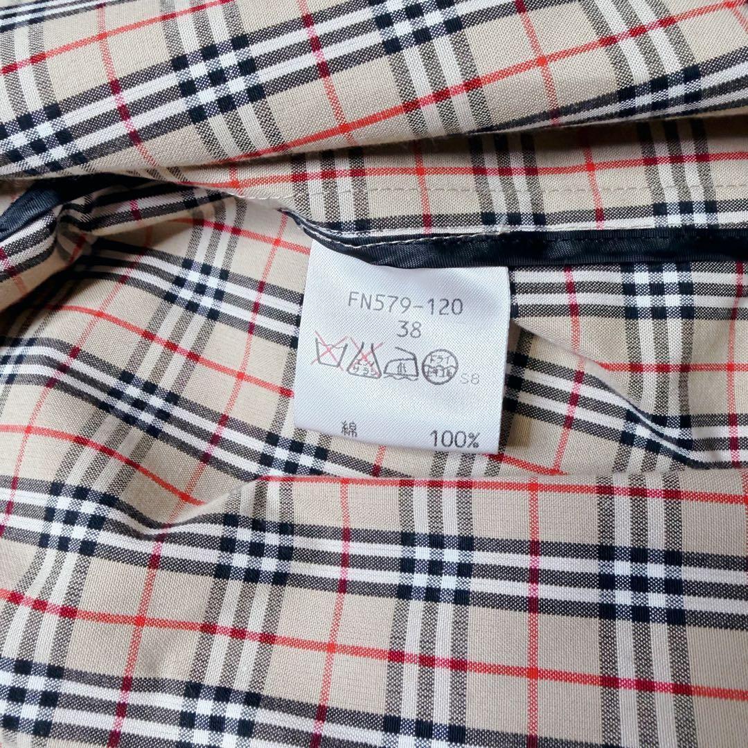 超希少　極美品　バーバリー ステンカラーコート　レインコート　ノバチェック　総柄