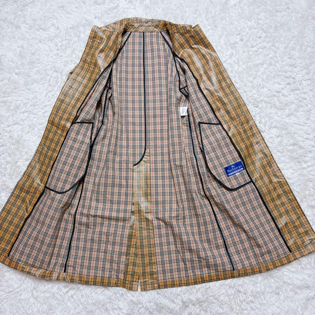 超希少　極美品　バーバリー ステンカラーコート　レインコート　ノバチェック　総柄