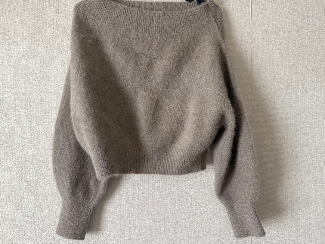 snidel フォックスアルパカオフショルプルオーバー