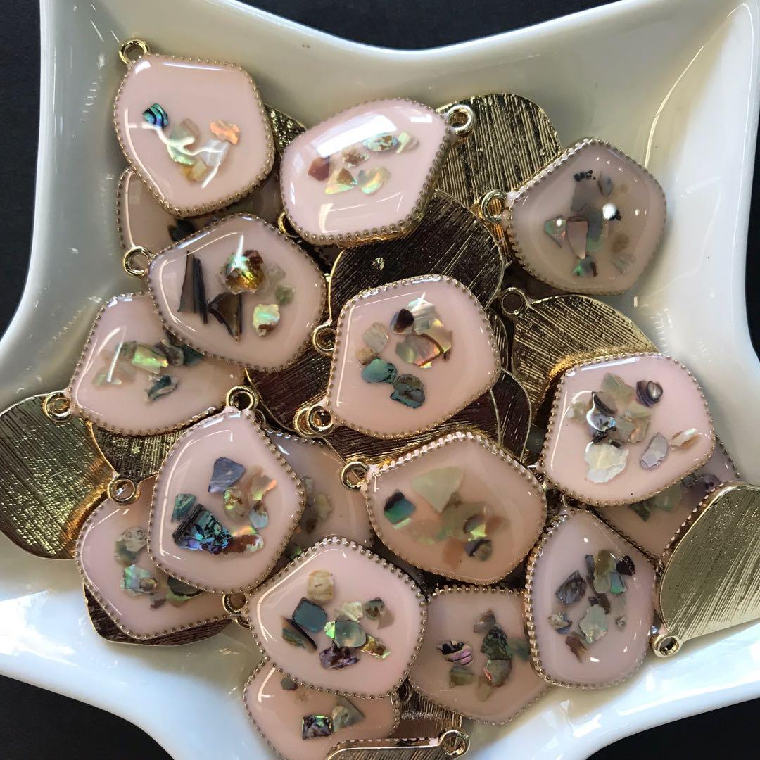 100個 オパール風 いびつパーツ