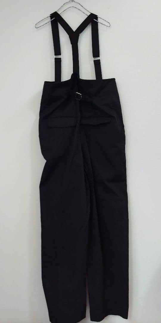 ヘリンドットサイ サスペンダーパンツ サロペットパンツ 黒