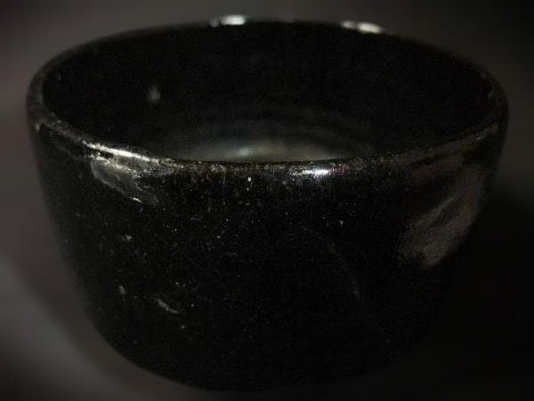 黒楽 香悦 神懸焼「室井香悦」作 黒楽 茶碗 茶道具 抹茶茶碗