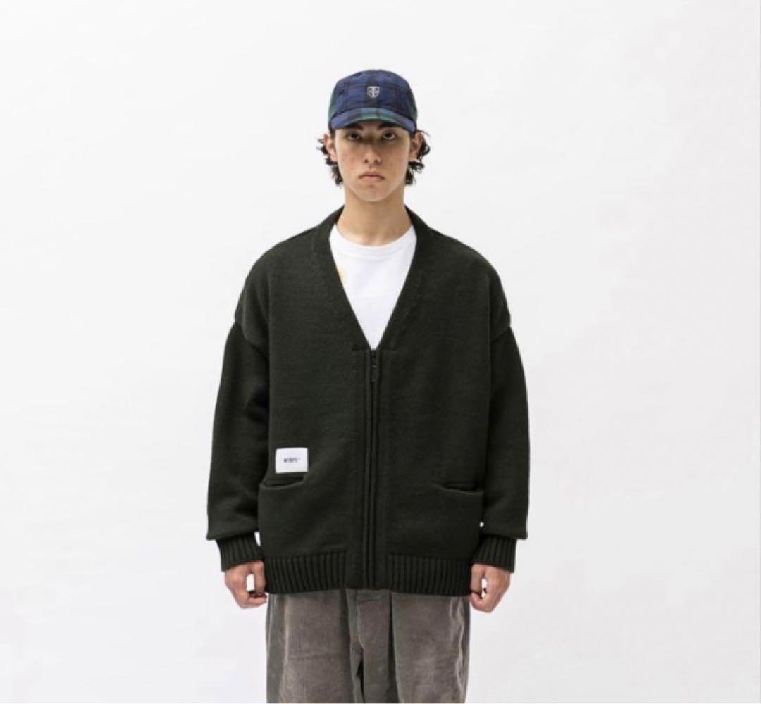 新品 WTAPS PALMER ジップアップ カーディガン ダブルタップス