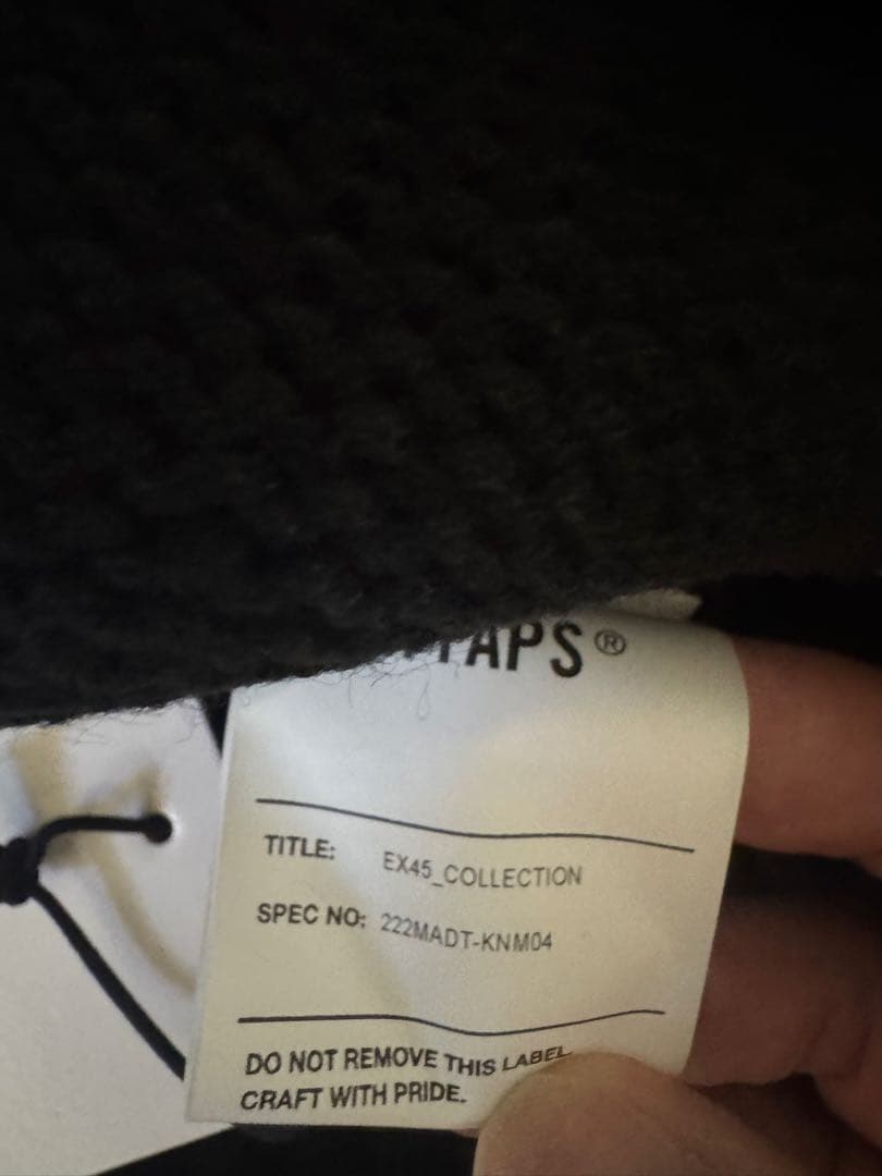 新品 WTAPS PALMER ジップアップ カーディガン ダブルタップス