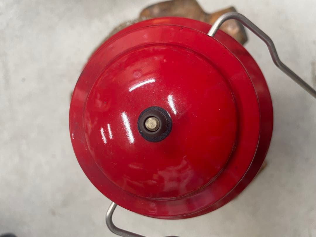 【希少】Colemanランタン200A 1967年1月パテペン＋メタルケース赤