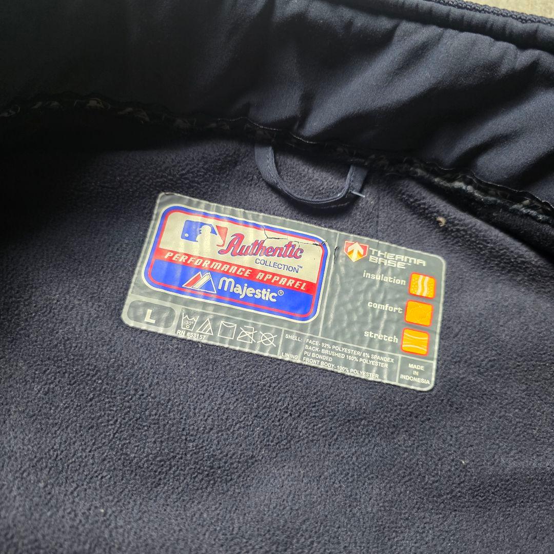 MLBメジャーリーグベースボールニューヨークヤンキース裏フリースジャケット野球L