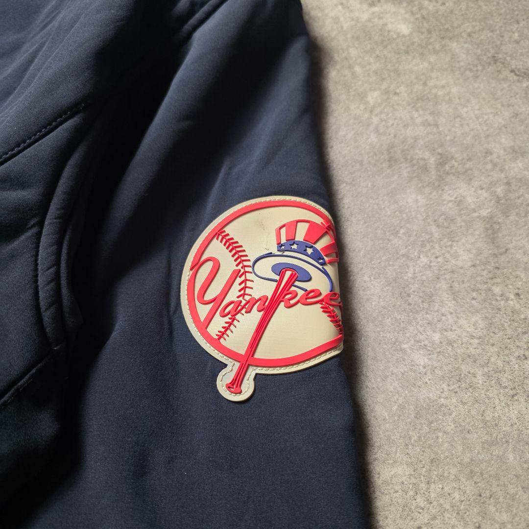MLBメジャーリーグベースボールニューヨークヤンキース裏フリースジャケット野球L