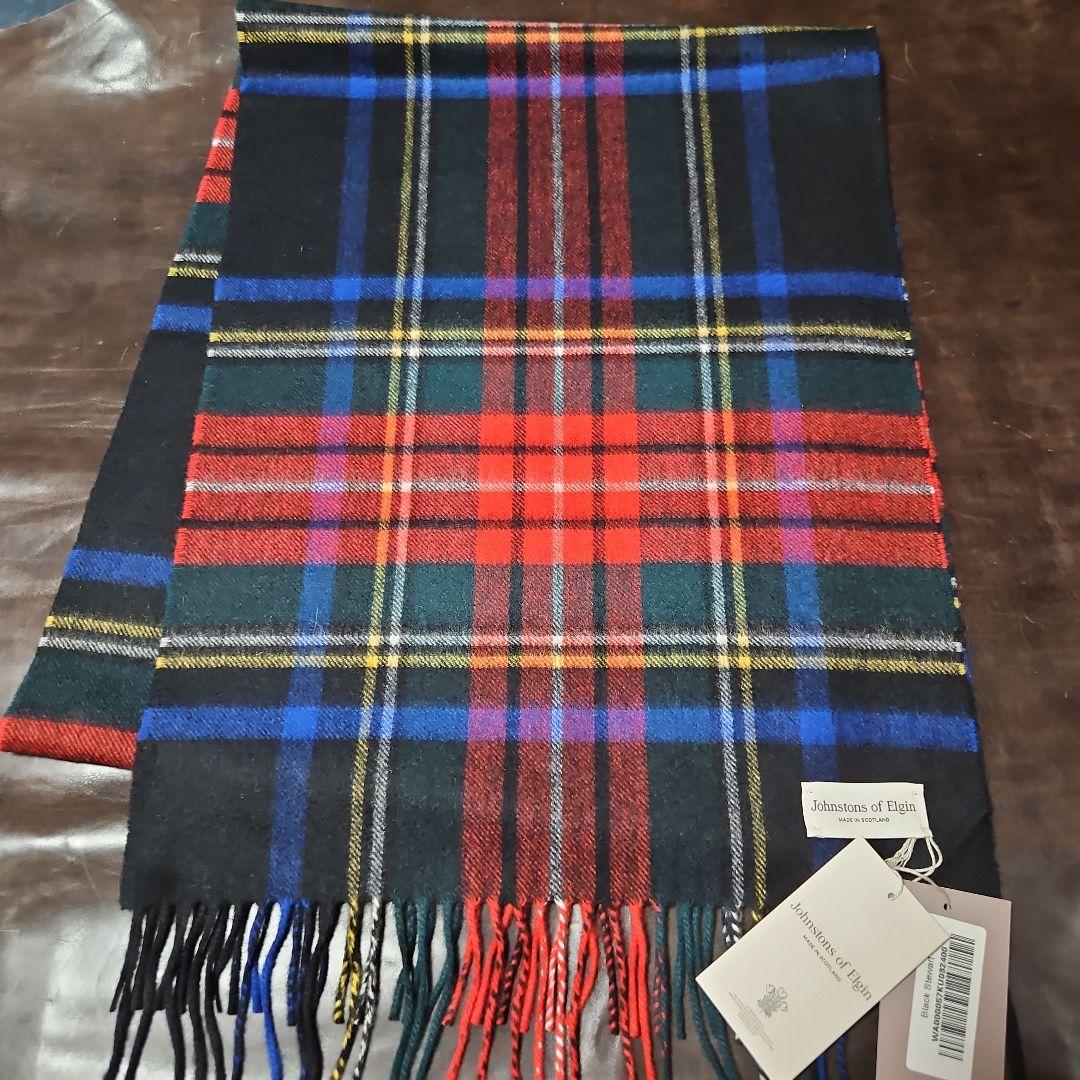 Johnstons　中判カシミヤマフラー