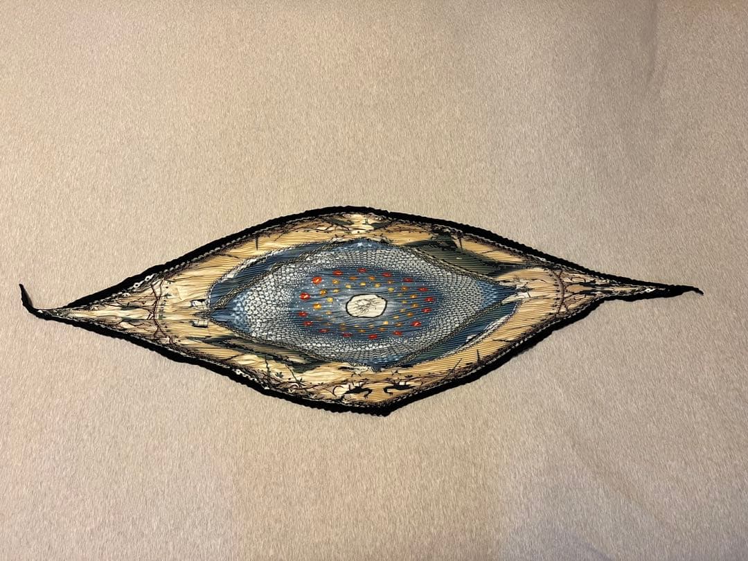 極美品 HERMES エルメス プリーツカレ90 シルク 鶴 一期一会