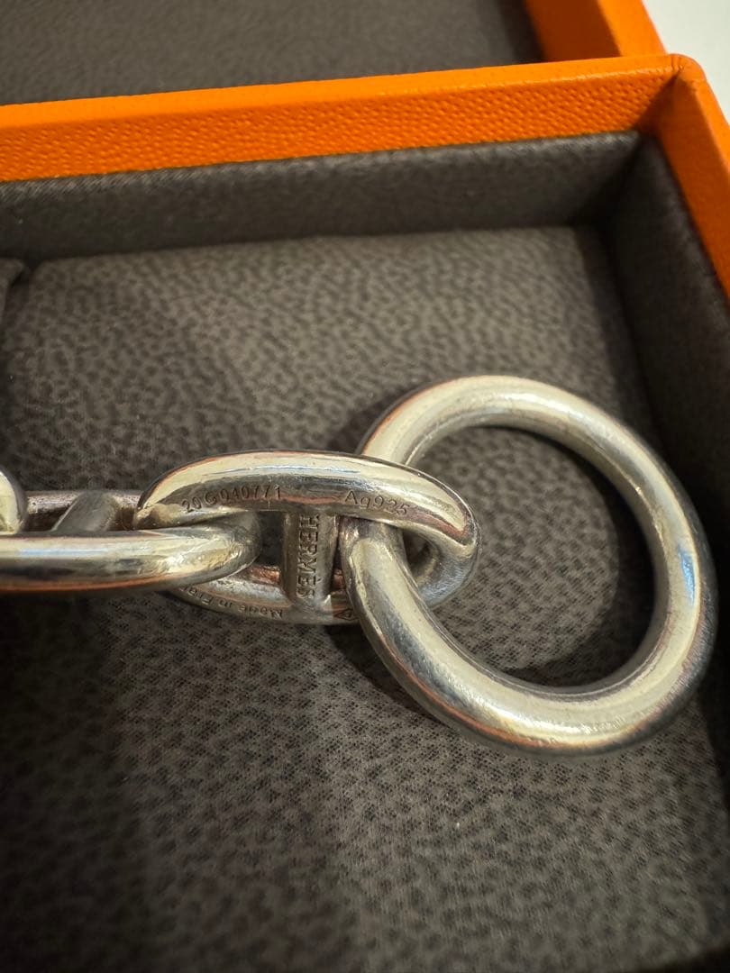 HERMES エルメス シェーヌダンクル MM 16コマ ブレスレットSV925