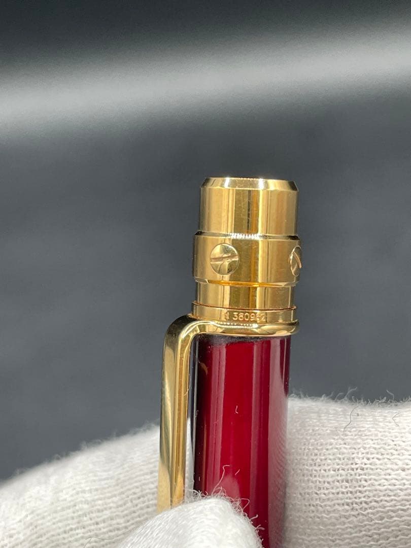 Cartier 赤 ボールペン
