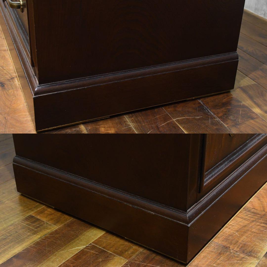 DDK78 伝統工芸士 桑政作 府中家具 最高級 横長箪笥 焼印 ワイドチェスト