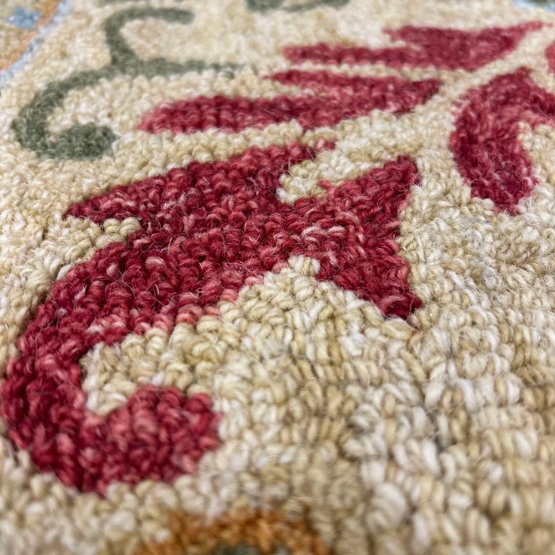 新品☆ウールラグ カーペット 絨毯 140×200cmウール100% 北欧風