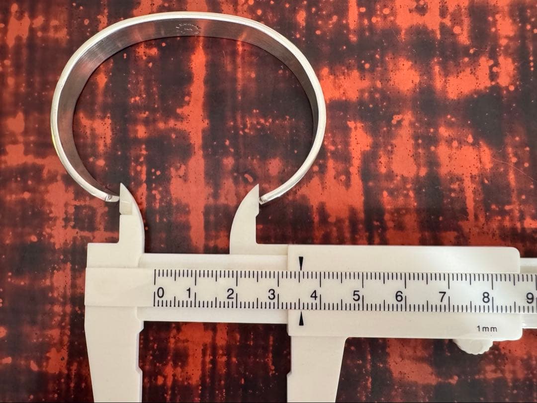 美品 ブルースモーガン バングル 14K レアデザイン 10mm幅 ナバホ族