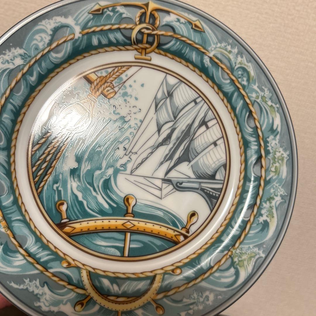 エルメス　パッチワーク　突風　デザートプレート 21.5cm