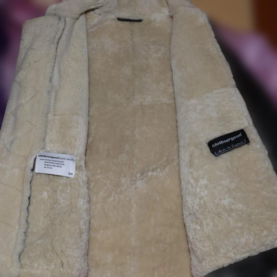 ClothsurgeonクロスサージョンムートンB-3ジャケット英国製こげ茶羊革