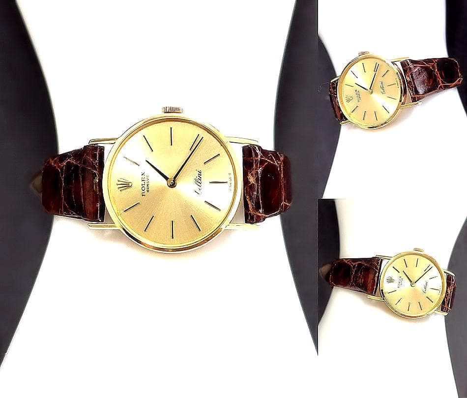 美品　ロレックス　チェリーニ　K18　金無垢　シャンパンゴールド　手巻き　時計