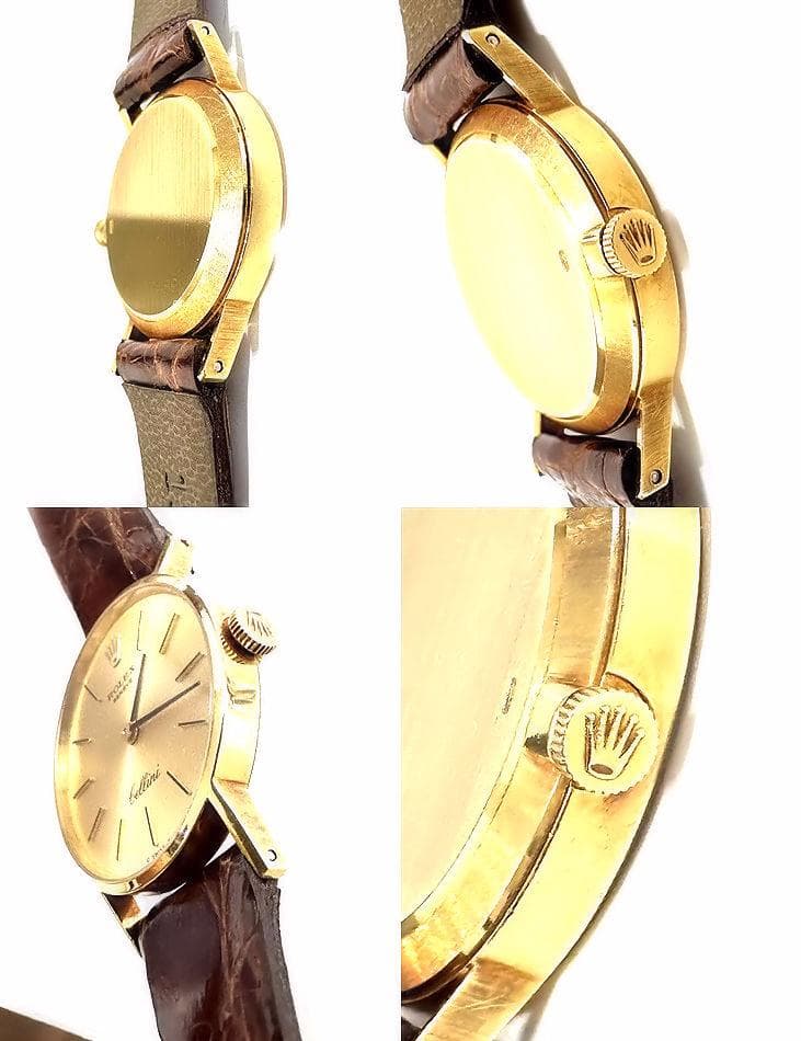 美品　ロレックス　チェリーニ　K18　金無垢　シャンパンゴールド　手巻き　時計