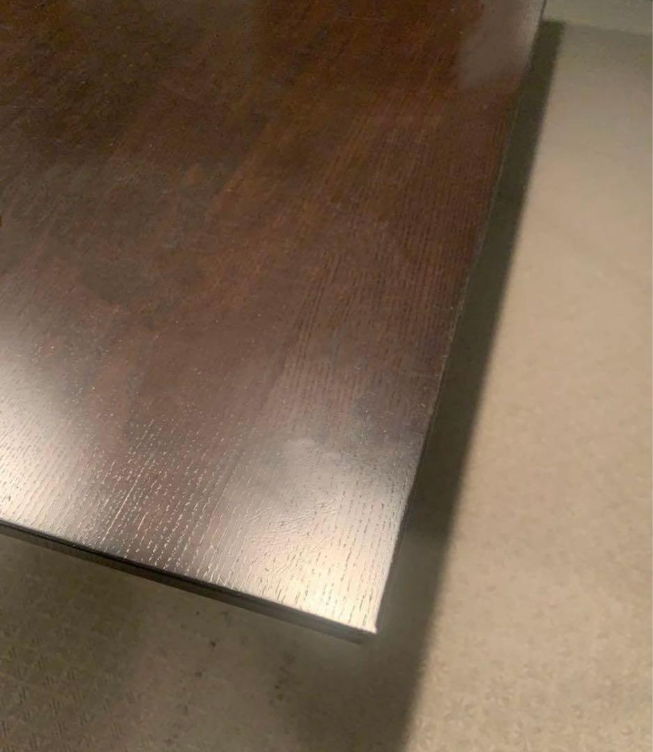 特選品／日本製／カリモク／V字脚デザイン／プレミアムダイニングテーブル／ブラック