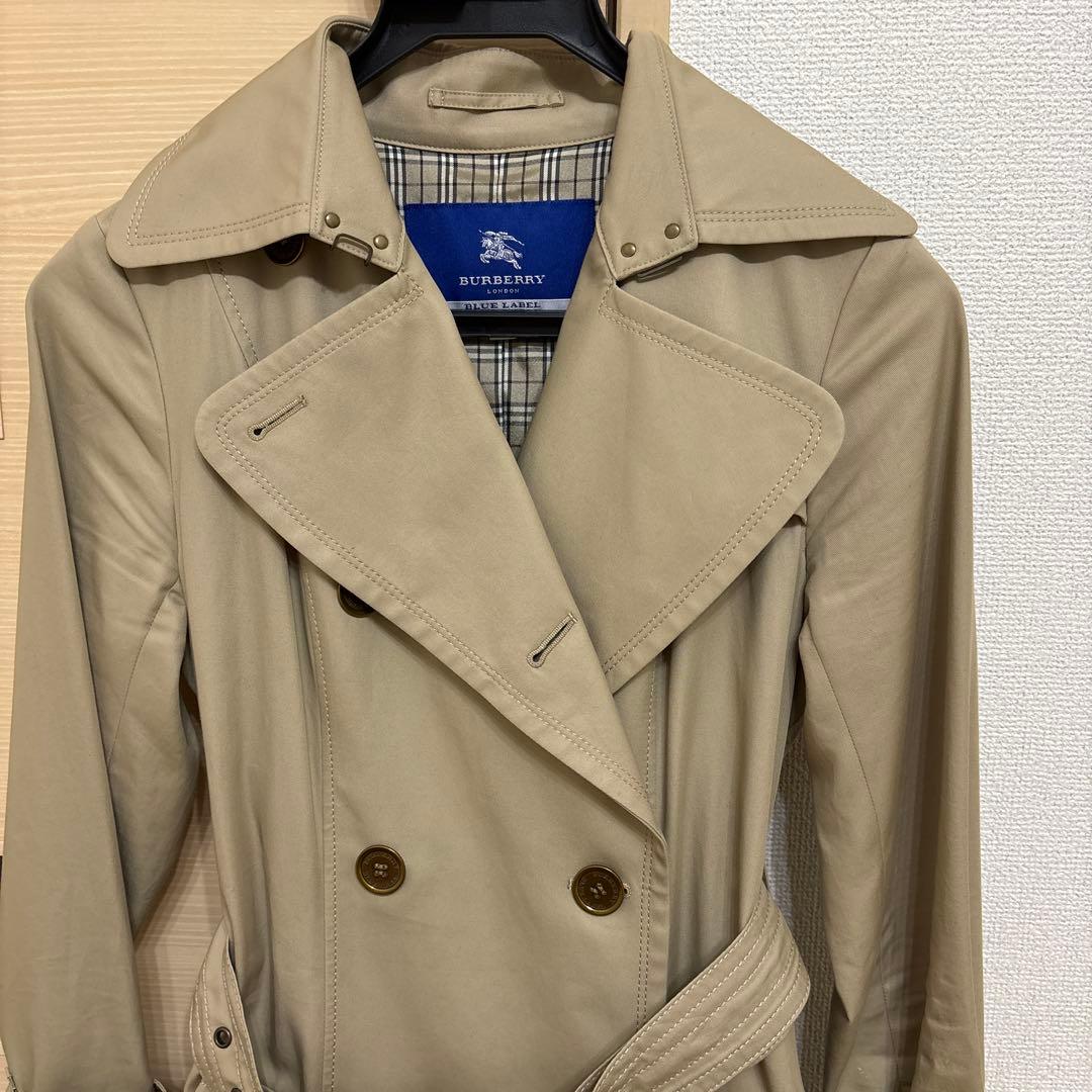 【美品】BURBERRY ブルーレーベル　ベージュ トレンチコート