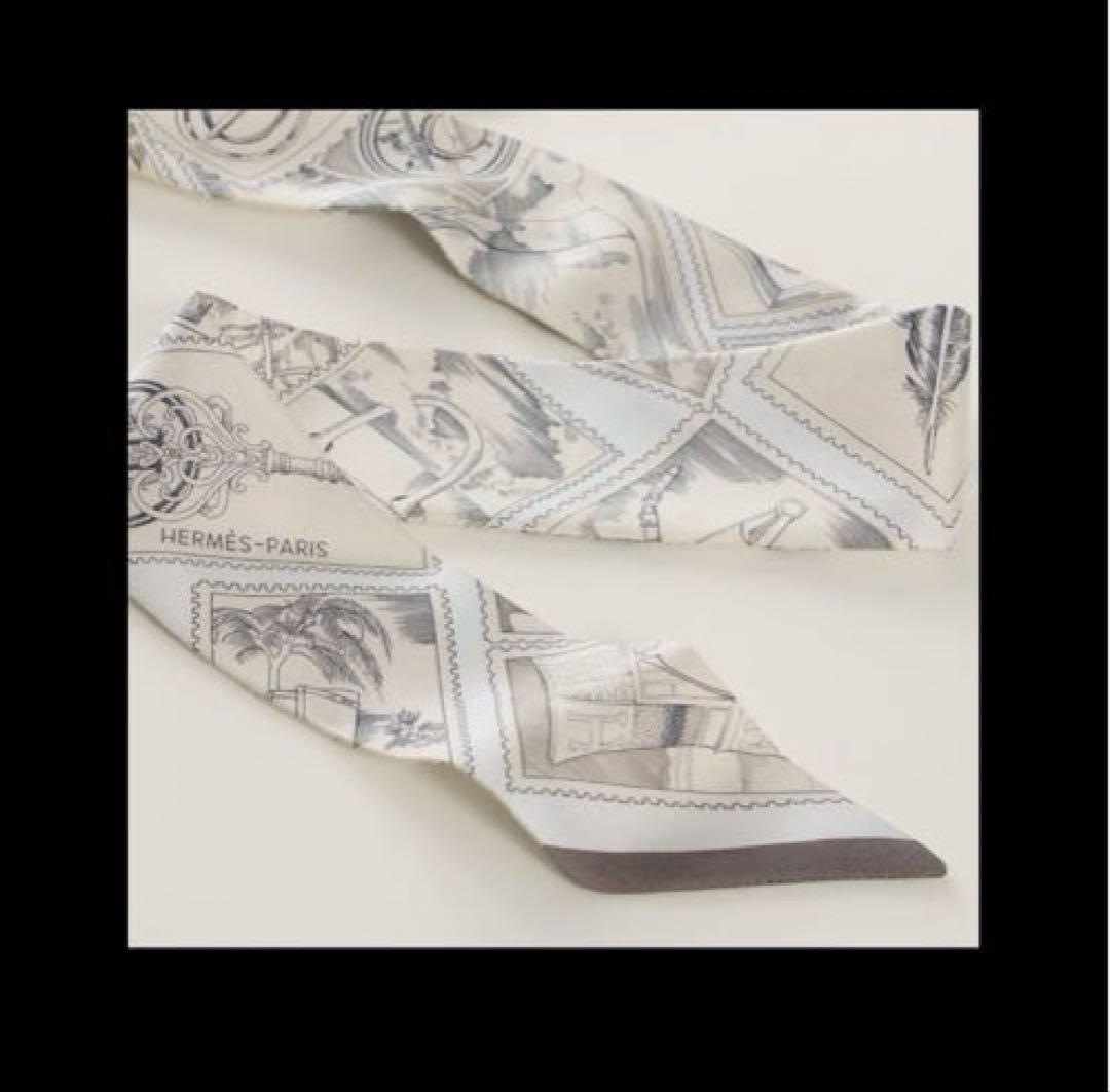 新品 HERMES フォーブルの切手愛好家 ツイリー スカーフ