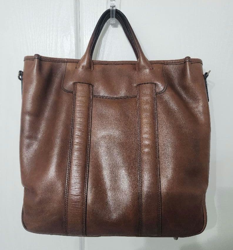 万双 シモーネ サンタフェトートM ダークブラウン トートバッグ ビジネスバッグ