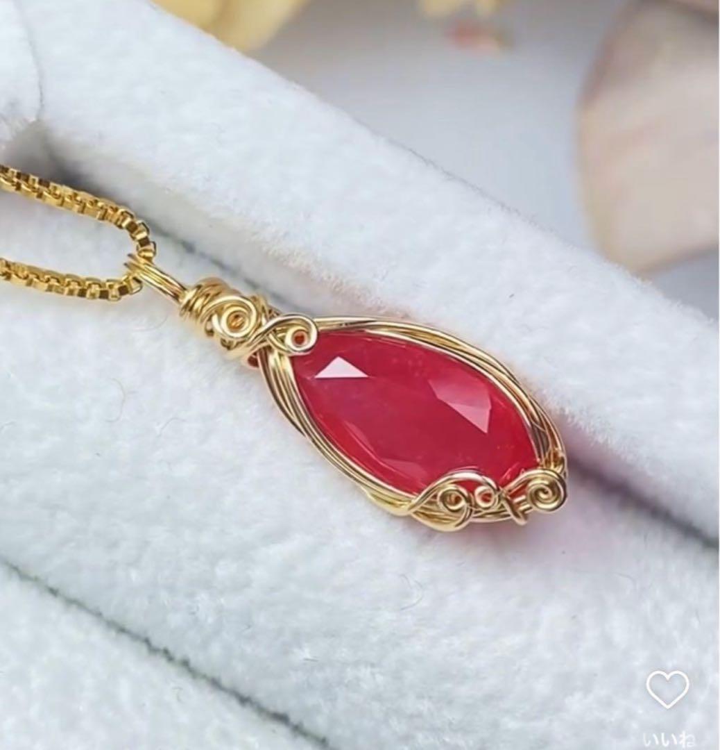 【美品】フカネ　Fukane ロードナイト ネックレス ペンダント　ワイヤー